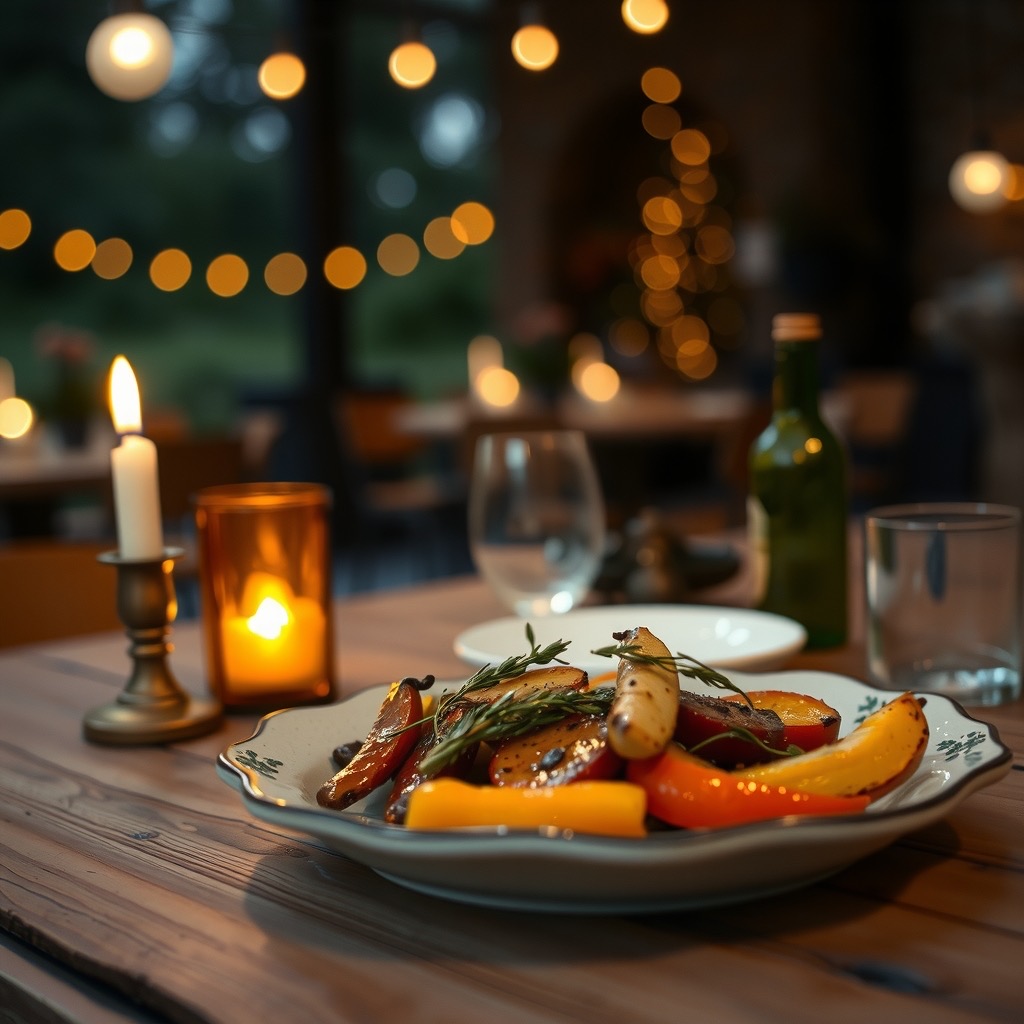A table set for dinner